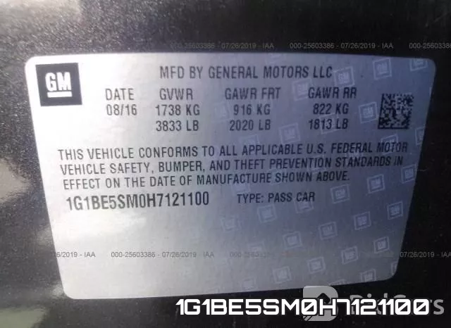 1G1BE5SM0H7121100 фото 10