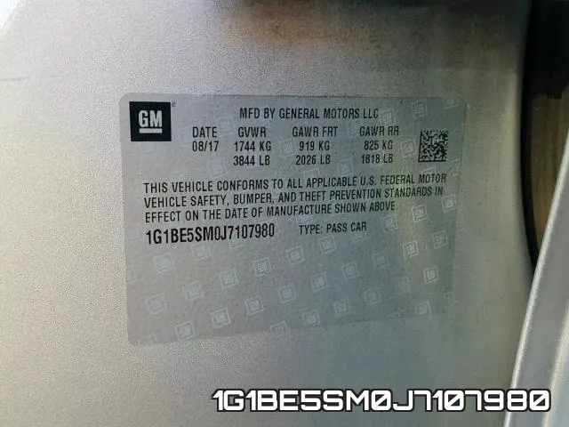 1G1BE5SM0J7107980 фото 2