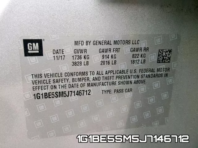 1G1BE5SM5J7146712 фото 2
