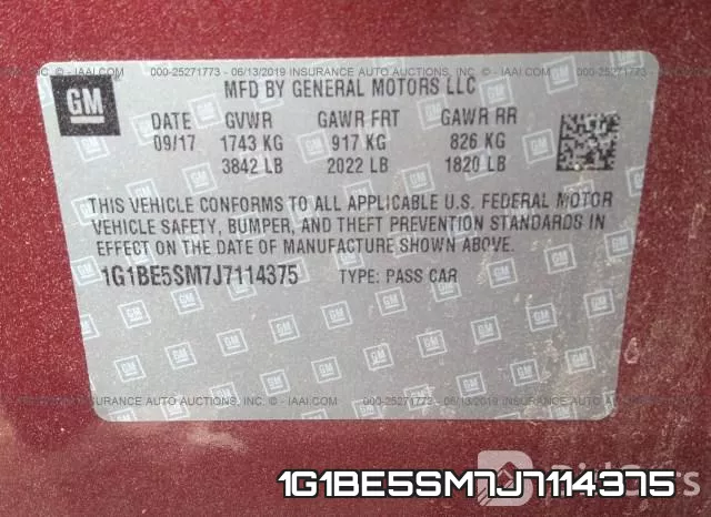 1G1BE5SM7J7114375 фото 10