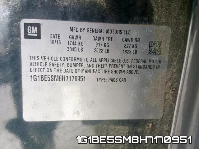 1G1BE5SM8H7170951 фото 2
