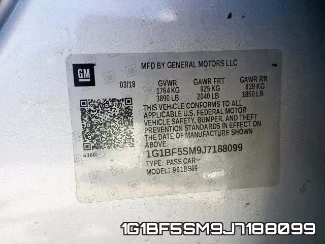 1G1BF5SM9J7188099 фото 2
