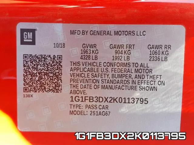 1G1FB3DX2K0113795 фото 2