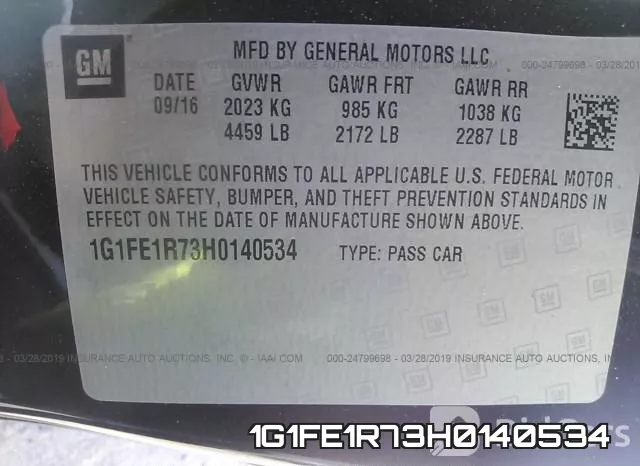 1G1FE1R73H0140534 фото 10
