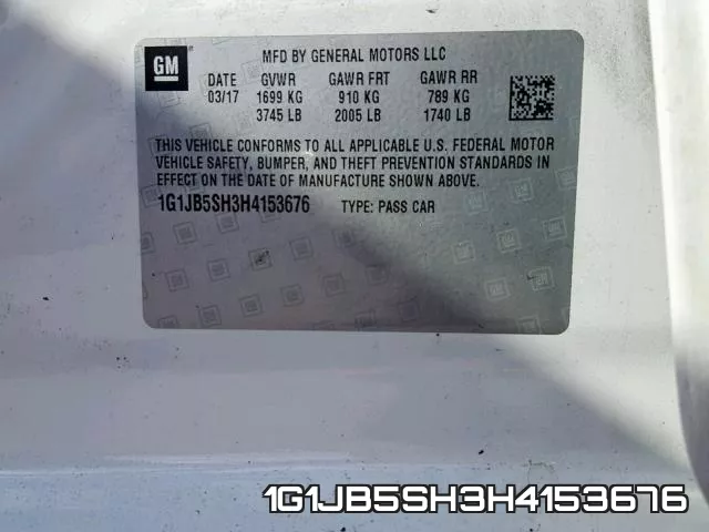 1G1JB5SH3H4153676 фото 2
