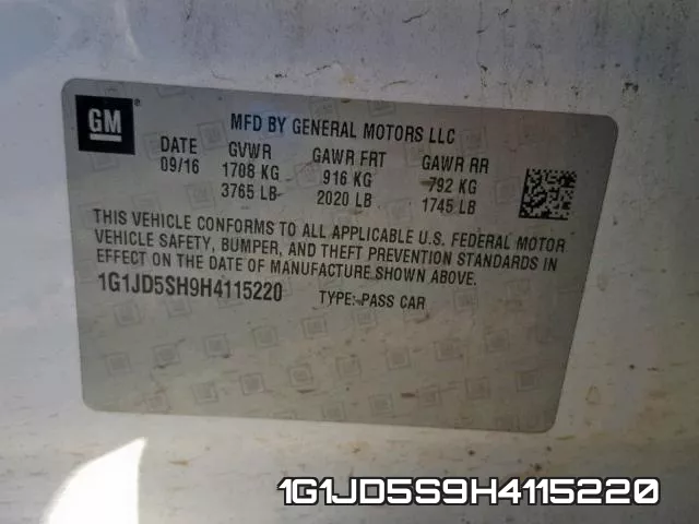 1G1JD5S9H4115220 фото 2