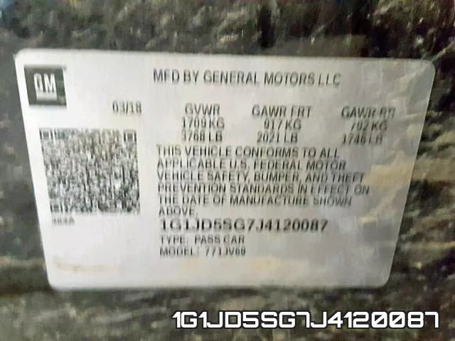 1G1JD5SG7J4120087 фото 2