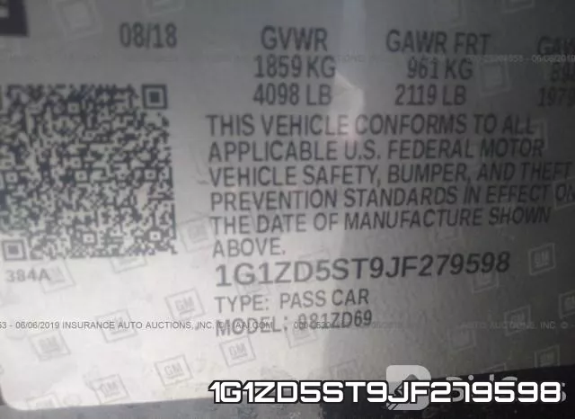 1G1ZD5ST9JF279598 фото 10