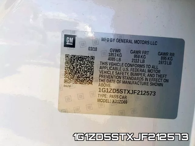 1G1ZD5STXJF212573 фото 2