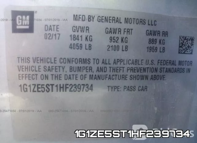 1G1ZE5ST1HF239734 фото 10