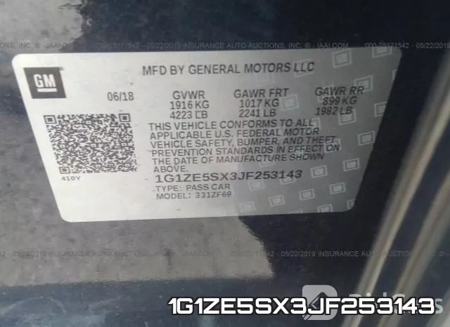 1G1ZE5SX3JF253143 фото 10