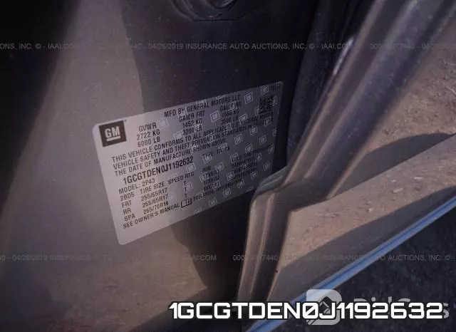 1GCGTDEN0J1192632 фото 10