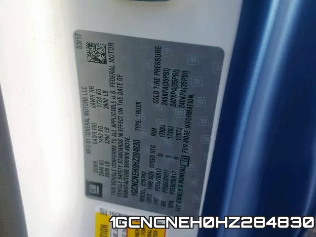 1GCNCNEH0HZ284830 фото 2