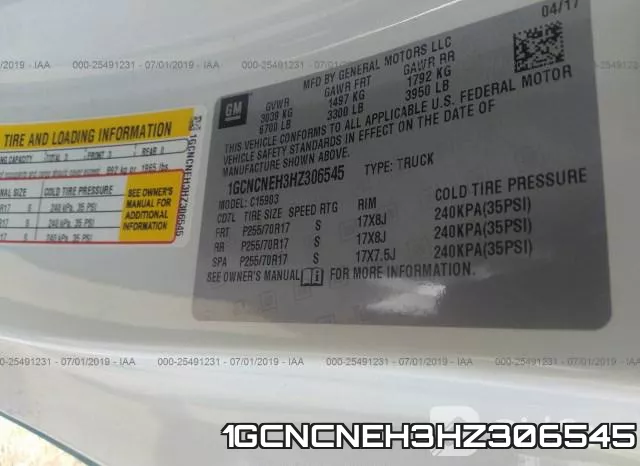 1GCNCNEH3HZ306545 фото 10