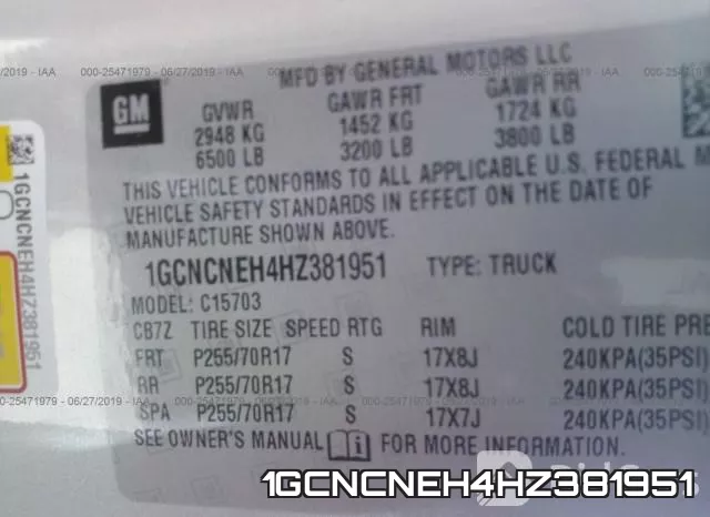 1GCNCNEH4HZ381951 фото 10