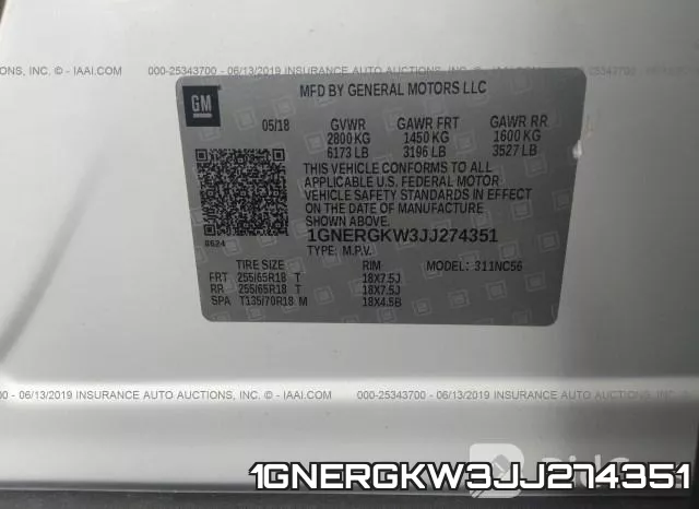 1GNERGKW3JJ274351 фото 10