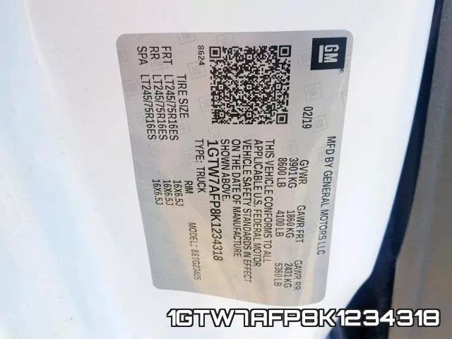 1GTW7AFP8K1234318 фото 2