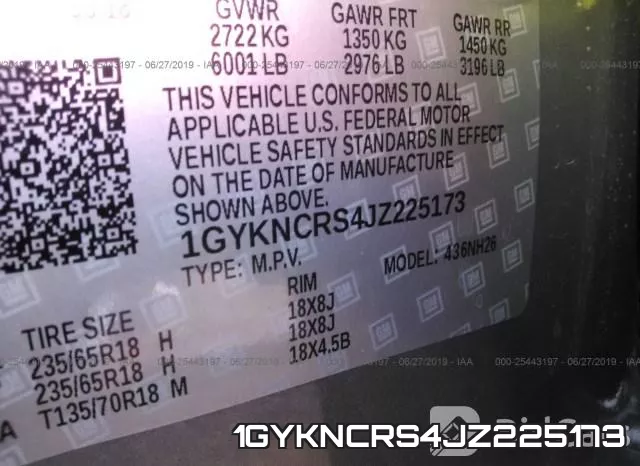 1GYKNCRS4JZ225173 фото 10