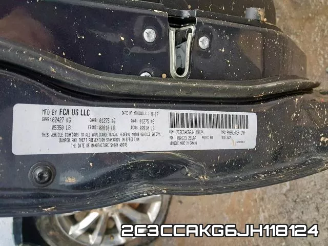 2C3CCAKG6JH118124 фото 2
