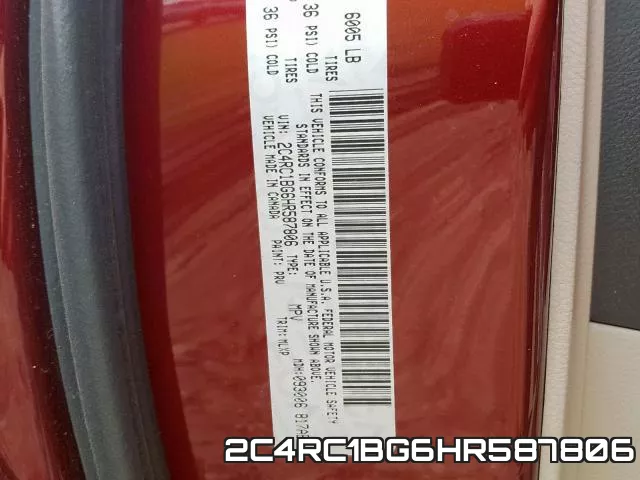 2C4RC1BG6HR587806 фото 2