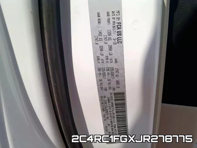 2C4RC1FGXJR278775 фото 2