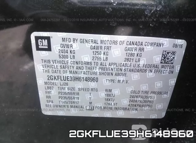 2GKFLUE39H6148960 фото 10