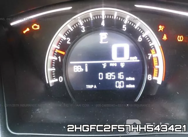 2HGFC2F57HH543421 фото 8