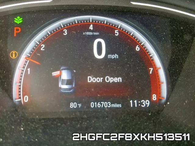 2HGFC2F8XKH513511 фото 9