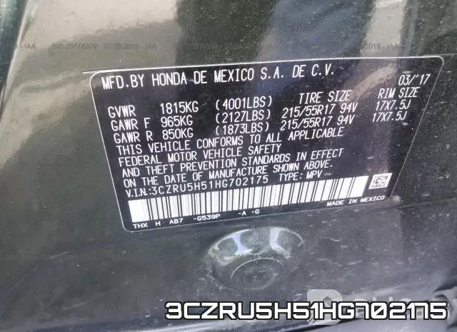 3CZRU5H51HG702175 фото 10