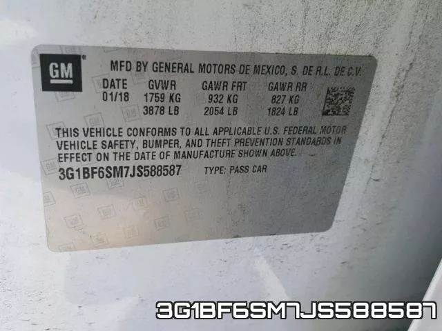 3G1BF6SM7JS588587 фото 2