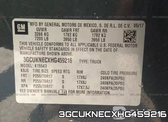 3GCUKNECXHG459216 фото 10