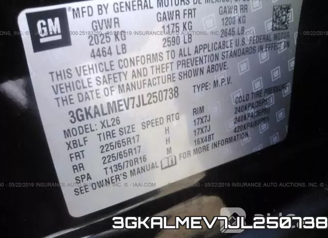 3GKALMEV7JL250738 фото 10