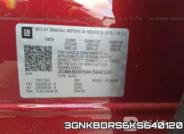 3GNKBDRS6KS640120 фото 10