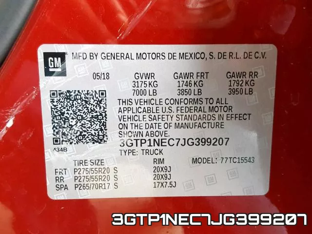 3GTP1NEC7JG399207 фото 2