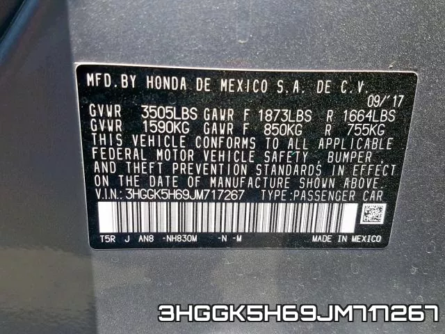3HGGK5H69JM717267 фото 2