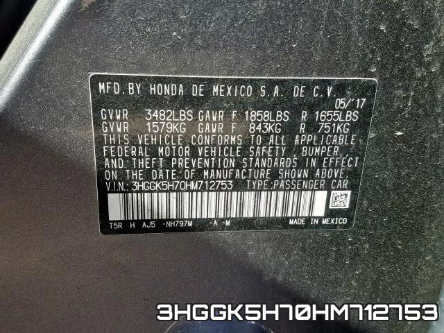 3HGGK5H70HM712753 фото 2