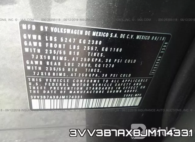 3VV3B7AX8JM174331 фото 10