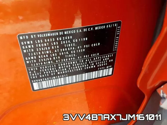 3VV4B7AX7JM161011 фото 2