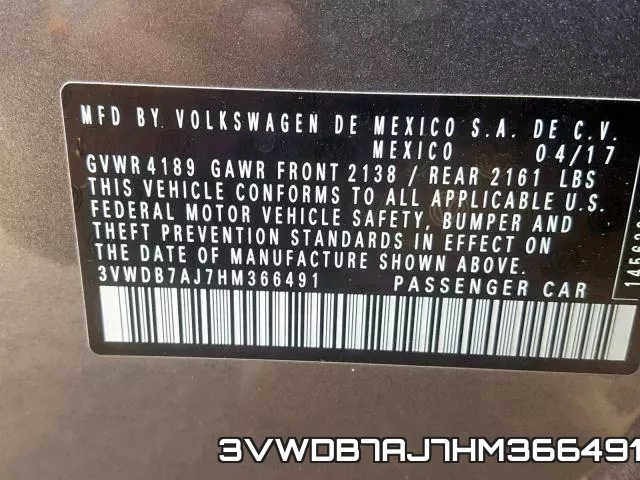 3VWDB7AJ7HM366491 фото 2