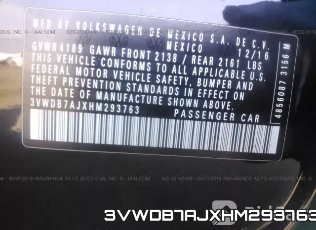 3VWDB7AJXHM293763 фото 10