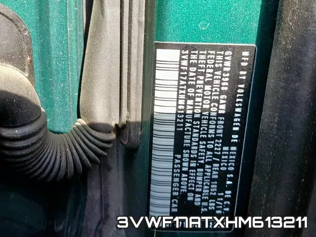 3VWF17ATXHM613211 фото 2