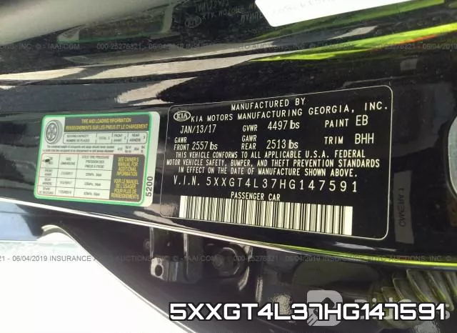 5XXGT4L37HG147591 фото 10