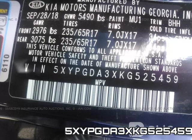 5XYPGDA3XKG525459 фото 10