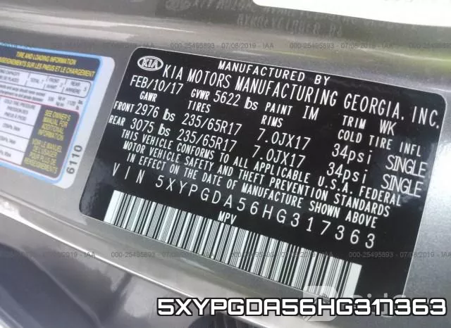 5XYPGDA56HG317363 фото 10