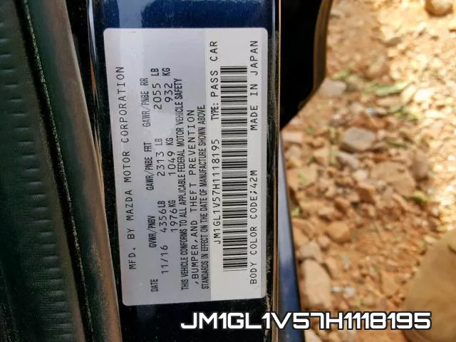 JM1GL1V57H1118195 фото 2