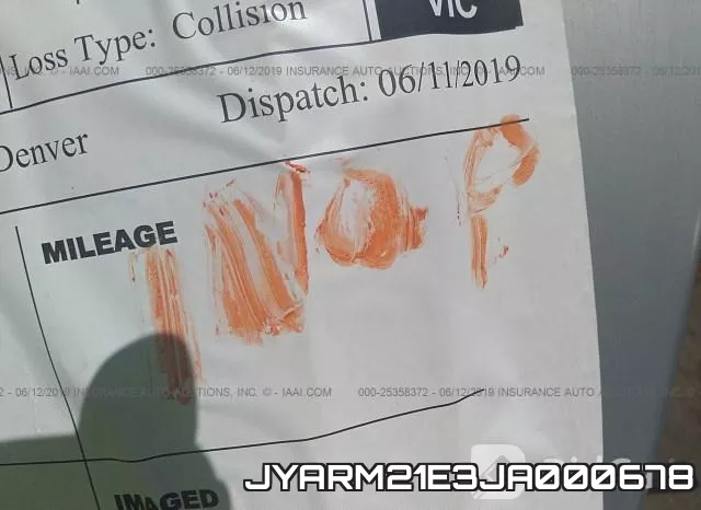 JYARM21E3JA000678 фото 8