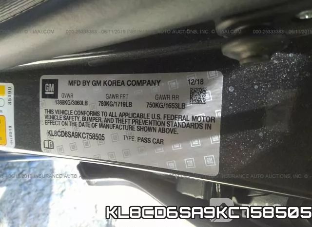 KL8CD6SA9KC758505 фото 10