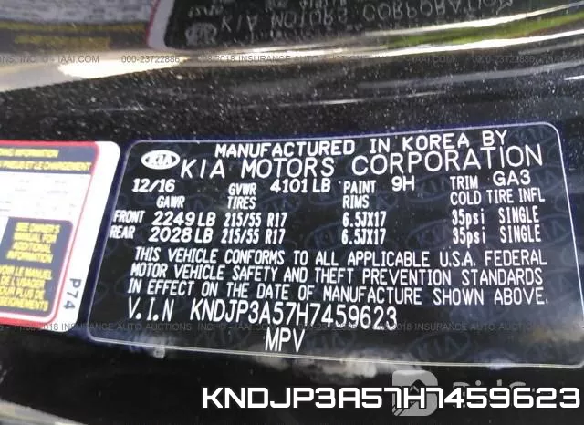 KNDJP3A57H7459623 фото 10