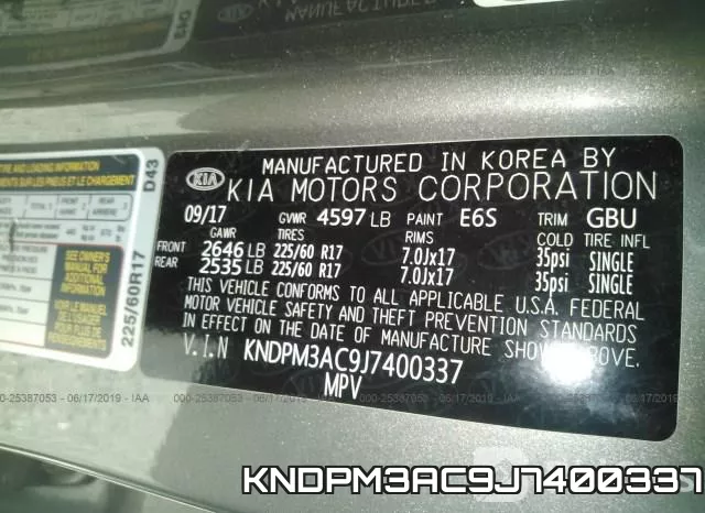 KNDPM3AC9J7400337 фото 10
