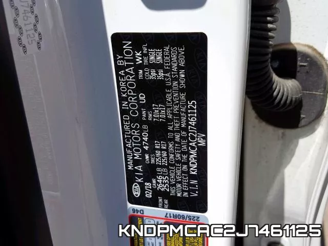 KNDPMCAC2J7461125 фото 2